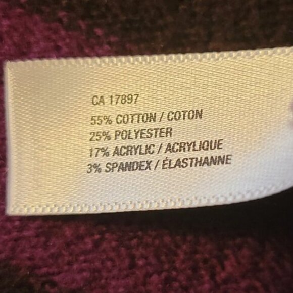 GAP Button Down Purple Striped Cardigan Sweater Women's Size Small - Picture 7 of 10